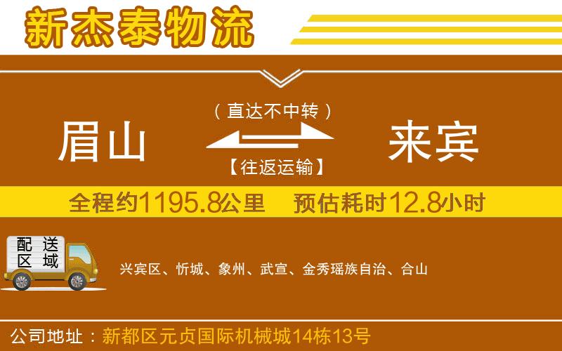眉山到來賓物流公司