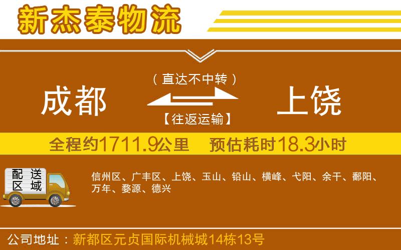 成都到上饒專(zhuān)線(xiàn)