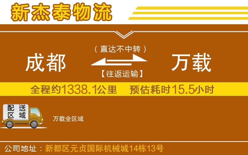 成都到萬(wàn)載貨運(yùn)公司
