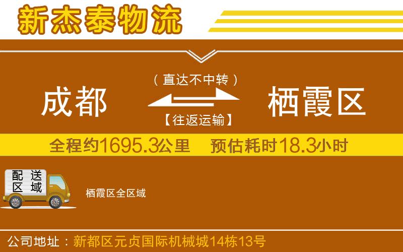 成都到棲霞區(qū)貨運公司
